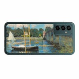 サムスン Galaxy M23 5G用 背面 保護 フィルム 名画プリント クロード・モネ ( Claude Monet ) アルジャントゥイユの橋