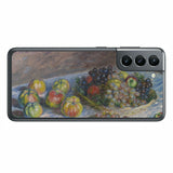 サムスン Galaxy S21 5G用 背面 保護 フィルム 名画プリント クロード・モネ ( Claude Monet ) 林檎と葡萄
