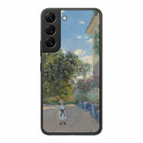 サムスン Galaxy S22用 背面 保護 フィルム 名画プリント クロード・モネ ( Claude Monet ) アルジャントゥイユの画家の家