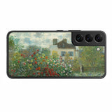 サムスン Galaxy S22用 背面 保護 フィルム 名画プリント クロード・モネ ( Claude Monet ) アルジャントゥイユのモネの家の庭