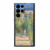 サムスン Galaxy S22 Ultra用 背面 保護 フィルム 名画プリント クロード・モネ ( Claude Monet ) ヴェトゥイユの画家の庭