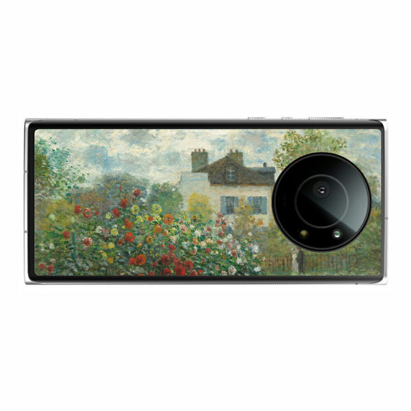 Leica Leitz Phone 1用 背面 保護 フィルム 名画プリント クロード・モネ （ Claude Monet ) アルジャントゥイユのモネの家の庭