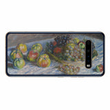 LG V60 ThinQ 5G用 背面 保護 フィルム 名画プリント クロード・モネ ( Claude Monet ) 林檎と葡萄