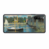 Sony Xperia 10 III用 背面 保護 フィルム 名画プリント クロード・モネ ( Claude Monet ) アルジャントゥイユの橋