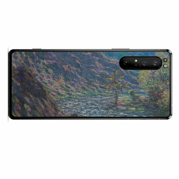 Sony Xperia 1 II用 背面 保護 フィルム 名画プリント クロード・モネ （ Claude Monet ) 小クルーズ川