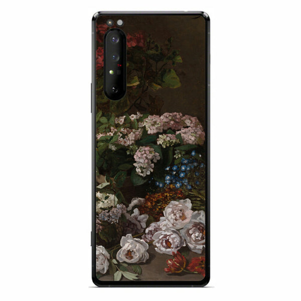 Sony Xperia 1 II用 背面 保護 フィルム 名画プリント クロード・モネ （ Claude Monet ) 春の花