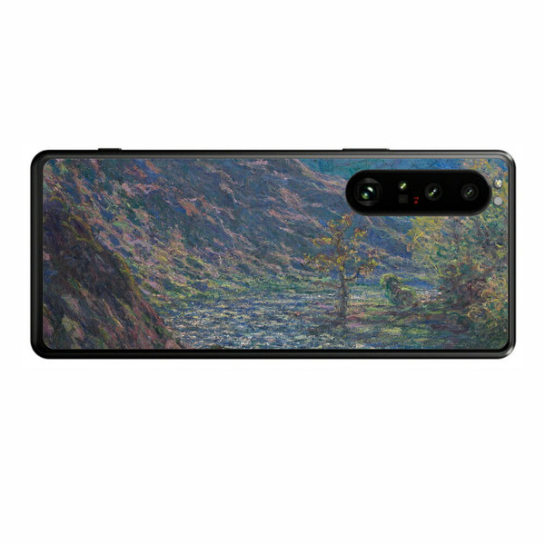 Sony Xperia 1 III用 背面 保護 フィルム 名画プリント クロード・モネ （ Claude Monet ) 小クルーズ川