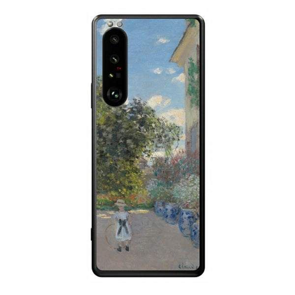 Sony Xperia 1 III用 背面 保護 フィルム 名画プリント クロード・モネ （ Claude Monet ) アルジャントゥイユの画家の家