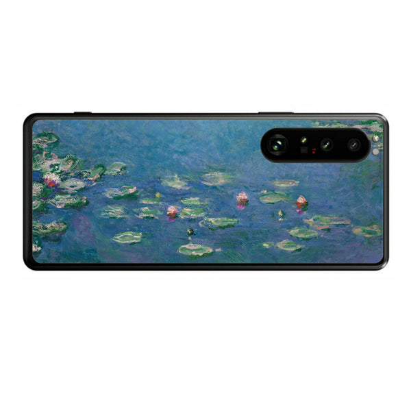 Sony Xperia 1 III用 背面 保護 フィルム 名画プリント クロード・モネ （ Claude Monet ) 睡蓮