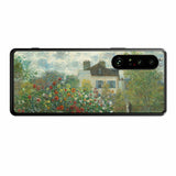 Sony Xperia 1 III用 背面 保護 フィルム 名画プリント クロード・モネ ( Claude Monet ) アルジャントゥイユのモネの家の庭