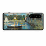 Sony Xperia 1 III用 背面 保護 フィルム 名画プリント クロード・モネ ( Claude Monet ) アルジャントゥイユの橋