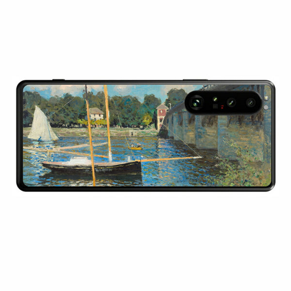 Sony Xperia 1 III用 背面 保護 フィルム 名画プリント クロード・モネ （ Claude Monet ) アルジャントゥイユの橋