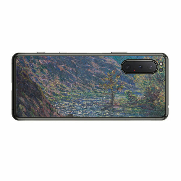 Sony Xperia 5 II用 背面 保護 フィルム 名画プリント クロード・モネ （ Claude Monet ) 小クルーズ川
