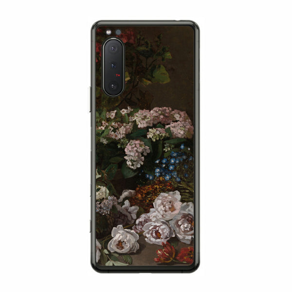 Sony Xperia 5 II用 背面 保護 フィルム 名画プリント クロード・モネ （ Claude Monet ) 春の花