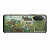 Sony Xperia 5 II用 背面 保護 フィルム 名画プリント クロード・モネ ( Claude Monet ) アルジャントゥイユのモネの家の庭