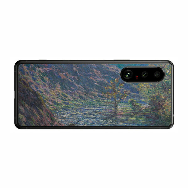 Sony Xperia 5 III用 背面 保護 フィルム 名画プリント クロード・モネ （ Claude Monet ) 小クルーズ川