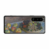 Sony Xperia 5 III用 背面 保護 フィルム 名画プリント クロード・モネ ( Claude Monet ) 林檎と葡萄