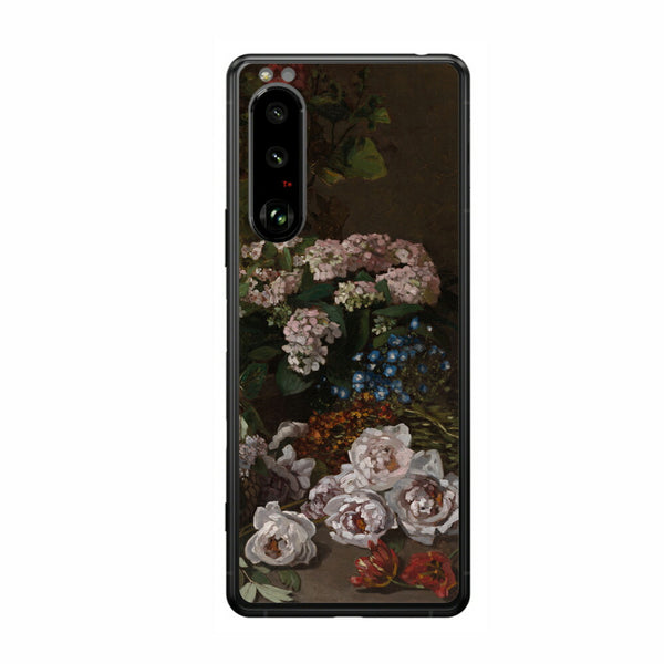 Sony Xperia 5 III用 背面 保護 フィルム 名画プリント クロード・モネ （ Claude Monet ) 春の花