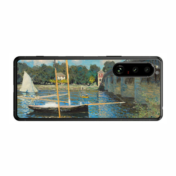 Sony Xperia 5 III用 背面 保護 フィルム 名画プリント クロード・モネ （ Claude Monet ) アルジャントゥイユの橋