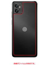 ClearView モトローラ moto g32用 【コラボ プリント Design by お腹すい汰 001 】 背面 保護 フィルム 日本製
