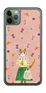iPhone 11 Pro Max用 【コラボ プリント Design by よこお さとみ 004 】 背面 保護 フィルム 日本製