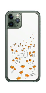 iPhone 11 Pro用 【コラボ プリント Design by すいかねこ 006 】 背面 保護 フィルム 日本製