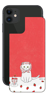 iPhone 11用 【コラボ プリント Design by よこお さとみ 001 】 背面 保護 フィルム 日本製