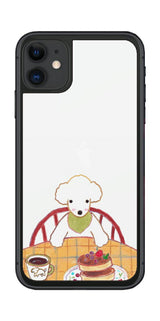 iPhone 11用 【コラボ プリント Design by よこお さとみ 005 】 背面 保護 フィルム 日本製