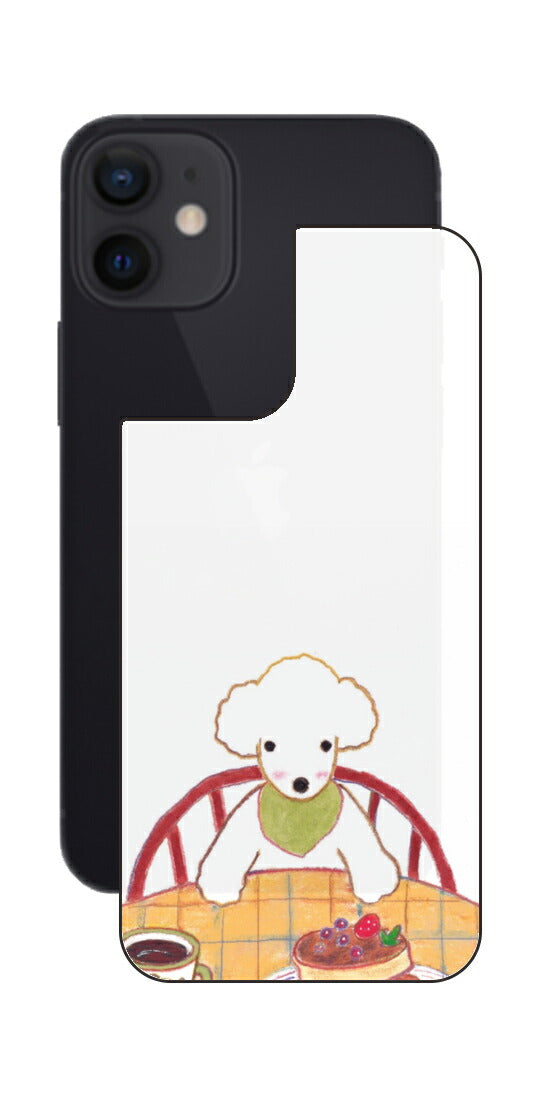 iPhone 12 mini用 【コラボ プリント Design by よこお さとみ 005 】 背面 保護 フィルム 日本製