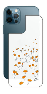 iPhone 12 Pro / iPhone 12用 【コラボ プリント Design by すいかねこ 006 】 背面 保護 フィルム 日本製