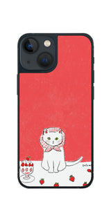 iPhone 13 mini用 【コラボ プリント Design by よこお さとみ 001 】 背面 保護 フィルム 日本製