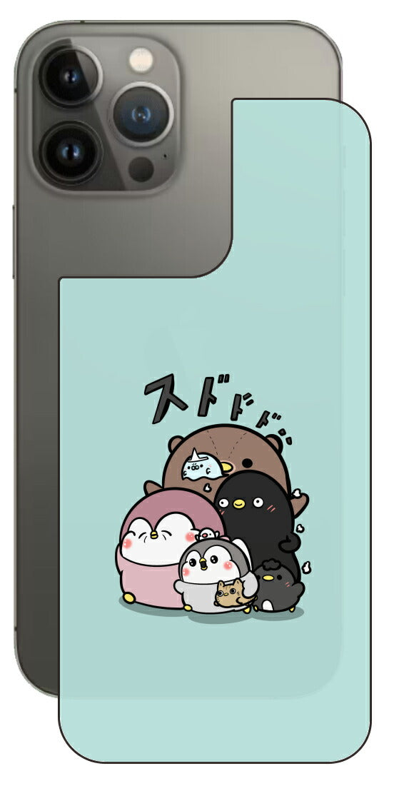ClearView iPhone 13 Pro Max用 【コラボ プリント Design by お腹すい汰 001 】 背面 保護 フィルム 日本製