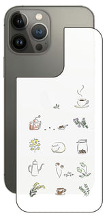 iPhone 13 Pro Max用 【コラボ プリント Design by すいかねこ 001 】 背面 保護 フィルム 日本製