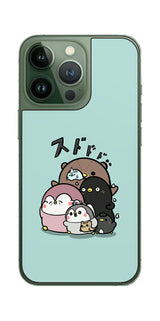 ClearView iPhone 13 Pro / iPhone 13用 【コラボ プリント Design by お腹すい汰 001 】 背面 保護 フィルム 日本製