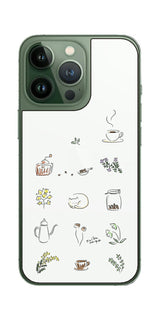 iPhone 13 Pro / iPhone 13用 【コラボ プリント Design by すいかねこ 001 】 背面 保護 フィルム 日本製