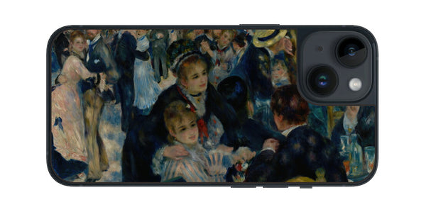iPhone 14用 背面 保護 フィルム 名画 プリント ルノワール ムーラン・ド・ラ・ギャレット（ ピエール＝オーギュスト・ルノワール Pierre-Auguste Renoir ）