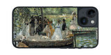 iPhone 14用 背面 保護 フィルム 名画 プリント ルノワール ラ・グルヌイエール( ピエール=オーギュスト・ルノワール Pierre-Auguste Renoir )