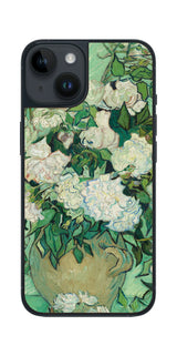 iPhone 14用 背面 保護 フィルム 名画 プリント ゴッホ バラ( フィンセント ファン ゴッホ Vincent Willem van Gogh )