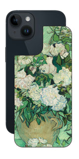 iPhone 14用 背面 保護 フィルム 名画 プリント ゴッホ バラ( フィンセント ファン ゴッホ Vincent Willem van Gogh )