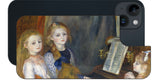 iPhone 14 plus用 背面 保護 フィルム 名画 プリント ルノワール カチュール・メンデスの娘たち( ピエール=オーギュスト・ルノワール Pierre-Auguste Renoir )
