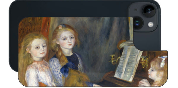 iPhone 14 plus用 背面 保護 フィルム 名画 プリント ルノワール カチュール・メンデスの娘たち（ ピエール＝オーギュスト・ルノワール Pierre-Auguste Renoir ）