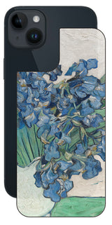 iPhone 14 plus用 背面 保護 フィルム 名画 プリント ゴッホ アイリス( フィンセント ファン ゴッホ Vincent Willem van Gogh )