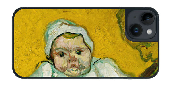 iPhone 14 plus用 背面 保護 フィルム 名画 プリント ゴッホ ルーラン夫人と赤ちゃん（ フィンセント ファン ゴッホ Vincent Willem van Gogh ）