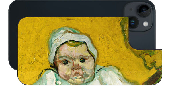iPhone 14 plus用 背面 保護 フィルム 名画 プリント ゴッホ ルーラン夫人と赤ちゃん（ フィンセント ファン ゴッホ Vincent Willem van Gogh ）
