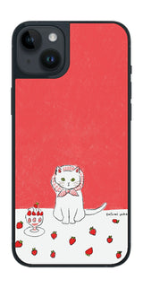 iPhone 14 plus用 【コラボ プリント Design by よこお さとみ 001 】 背面 保護 フィルム 日本製