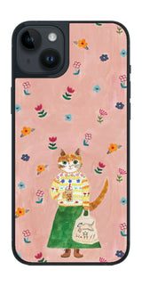 iPhone 14 plus用 【コラボ プリント Design by よこお さとみ 004 】 背面 保護 フィルム 日本製