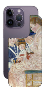 iPhone 14 pro用 背面 保護 フィルム 名画 プリント ルノワール ヴァルジュモンの午後( ピエール=オーギュスト・ルノワール Pierre-Auguste Renoir )