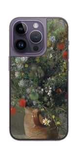 iPhone 14 pro用 背面 保護 フィルム 名画 プリント ルノワール 花瓶の花( ピエール=オーギュスト・ルノワール Pierre-Auguste Renoir )
