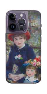 iPhone 14 pro用 背面 保護 フィルム 名画 プリント ルノワール 二人の姉妹( ピエール=オーギュスト・ルノワール Pierre-Auguste Renoir )