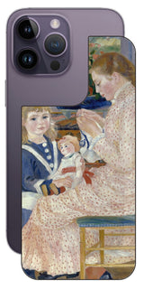 iPhone 14 pro Max用 背面 保護 フィルム 名画 プリント ルノワール ヴァルジュモンの午後( ピエール=オーギュスト・ルノワール Pierre-Auguste Renoir )